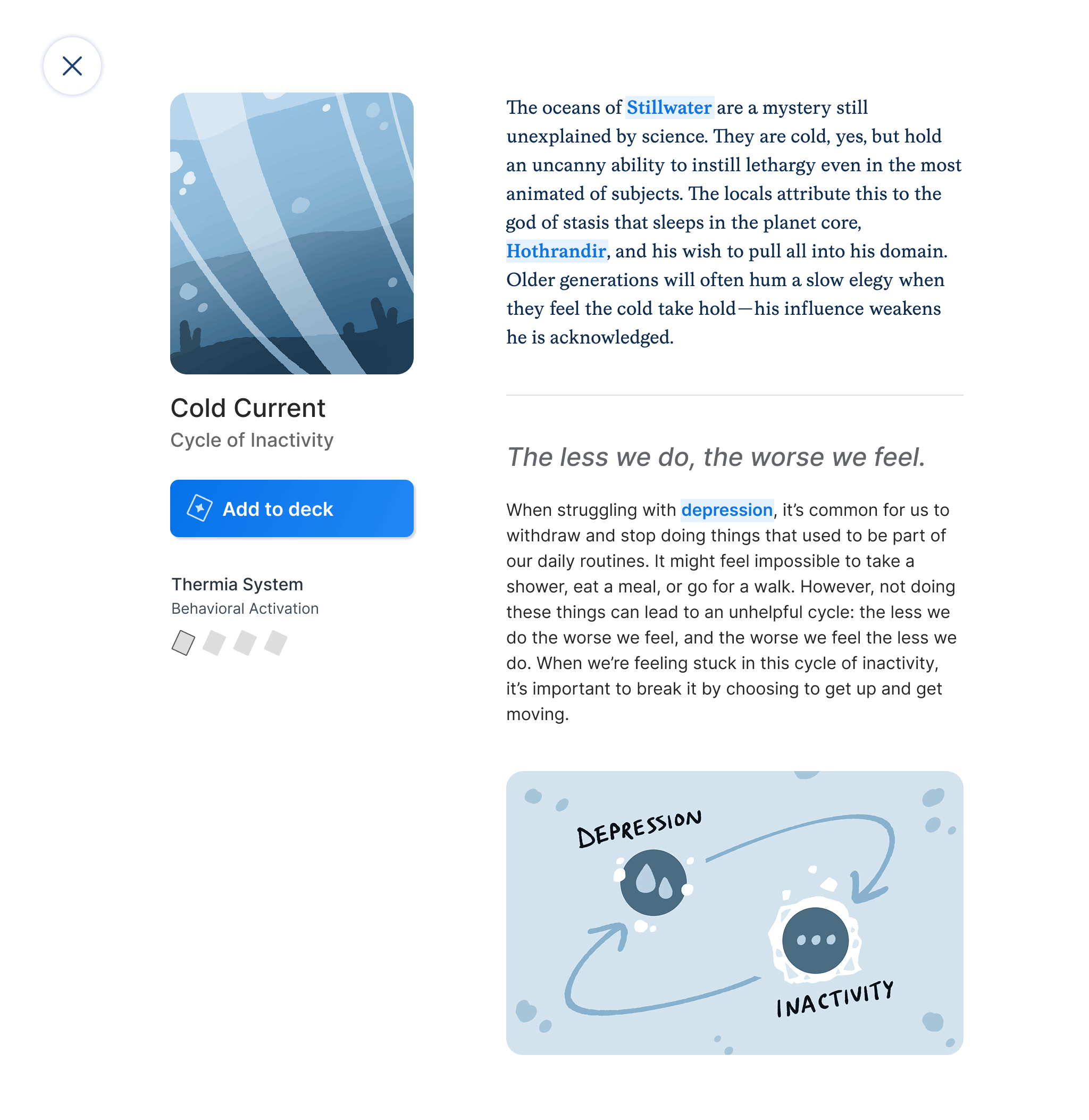 an example card detail screen used to test out UI theme